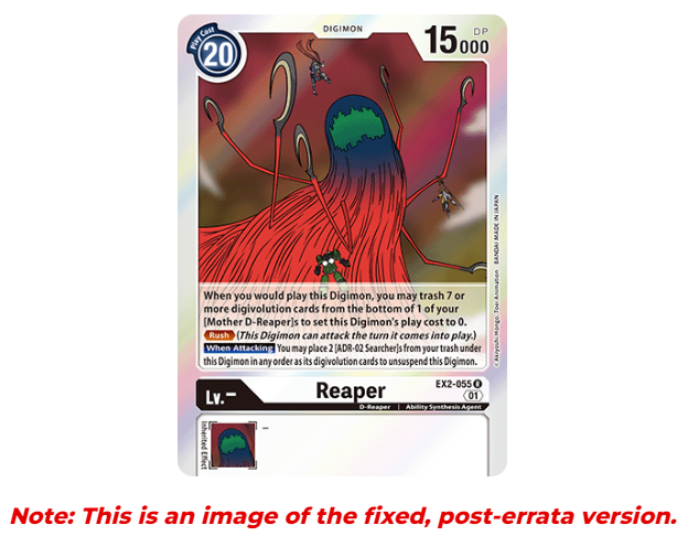 Reaper - EX2-055 - R [ERROR CARD]